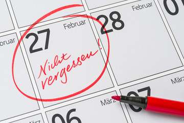 Kalender - 27. Februar