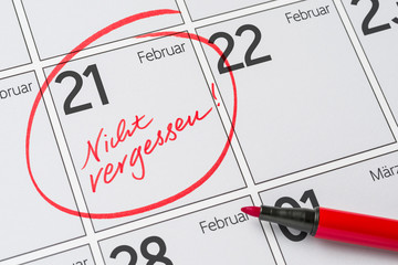 Kalender - 21. Februar
