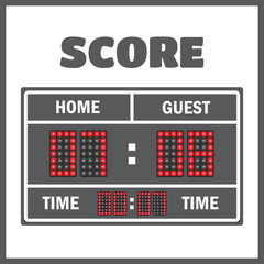 Sport vector scoreboard