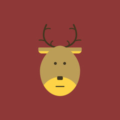new year deer Vector illustration Christmas deer