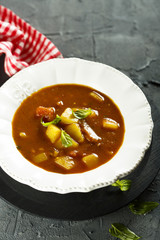 Potato curry soup