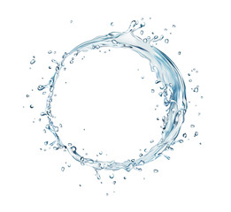 vector water splash circle - 132580691