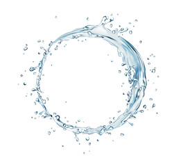 vector water splash circle