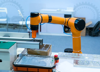 artificial intelligence machine at industrial manufacture factor