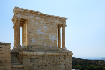 Athena Nika temple in Athens Acropolis, Greece