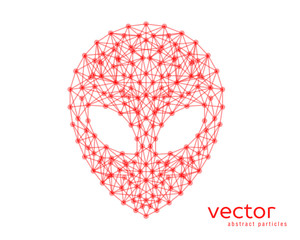 Vector illustration of alien head