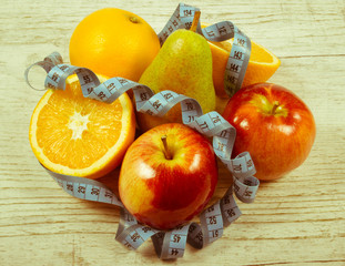 Healthy diet, weight loss - concept of healthy eating.