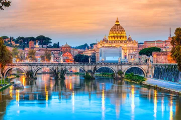 Fotobehang Sint-Pietersbasiliek, Rome, Italië © Luciano Mortula-LGM