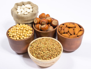Natural products containing plant proteins.