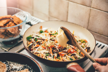 Pan Fried Vegetables