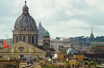 Deurstickers View of Rome © Glass Bear