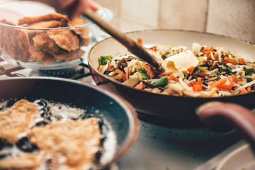 Pan Fried Vegetables