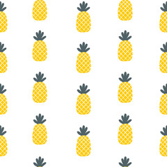 Seamless Doodle Fruit Background Pattern : Vector Illustration