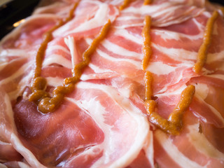 Sukiyaki or Shabu shabu Fresh pork slices