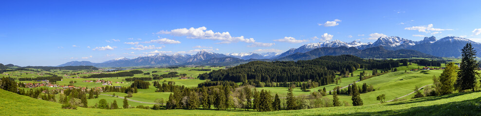 Fototapeta premium wspaniały widok na Ostallgäu