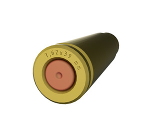 Cartridge of the AK-47 - Bullet 7.62x39mm  (3D model)