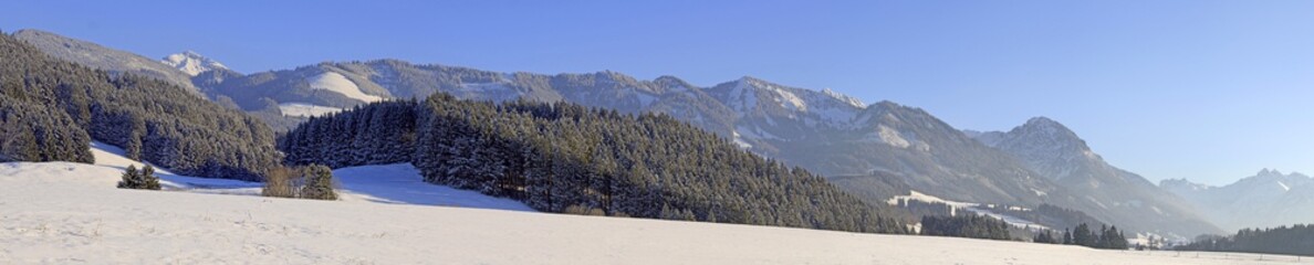 Allgäu - Berge - Winter - Beilenberg - Altstädten - Panorama