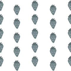 Seamless Doodle Fruit Background Pattern : Vector Illustration