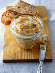 Duck confit and duck fat in preserving jars