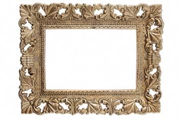 Frame picture / Vintage frame on white background.