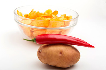 картофельные чипсы 