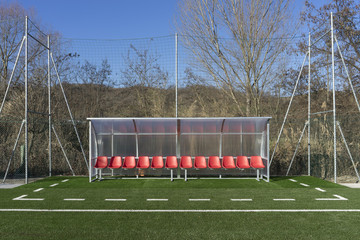 Panchina campo sintetico