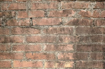 red bricks wall background