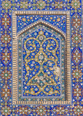 Detail of Mir-i-Arab Madrasa in Bukhara (Buxoro), Uzbekistan