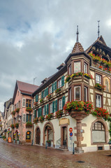Street in Kaysersberg, Alsace, France