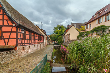 channel in Kaysersberg, Alsace, France