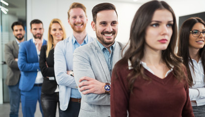 Obraz premium Group of professional successful business people