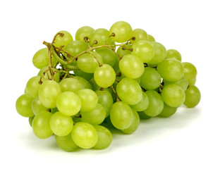 Green grape isolated on white background!
