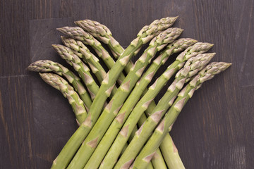 fresh raw green asparagus