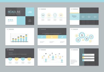 Page layout design template for presentation and brochure , Annual report, flyer and book page with infographic elements design