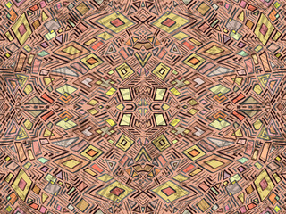 Fototapeta premium Aztec ethnic abstract background beige