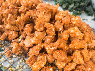 fish cakes (Tod Mun Pla) for sale, Thai food