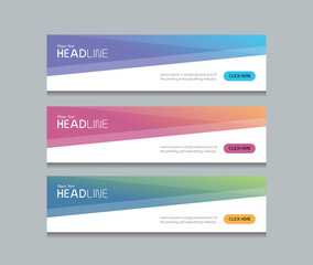 abstract web banner design background template