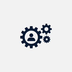 Gear icon simple illustration