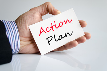 Action plan text concept
