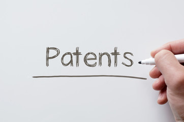 Patents written on whiteboard - 132600421
