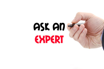 Ask an expert text concept