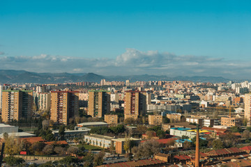 barcelona on a cloudy day