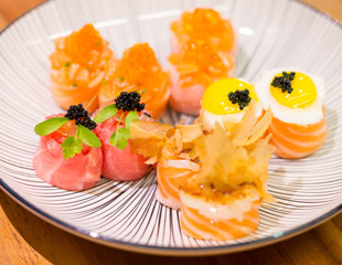 Sushi & Sashimi - Japanese Food, plate ready