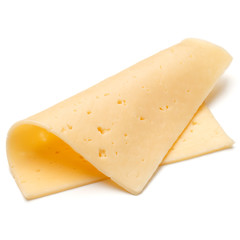 cheese slice isolated on white background cutout