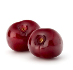 Obraz premium Sweet cherry berries isolated on white background cutout