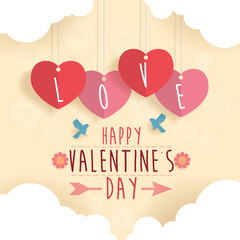 Happy Valentine Day design background Vector Illustration