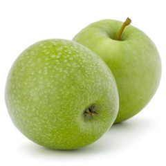 green apple isolated on white background cutout