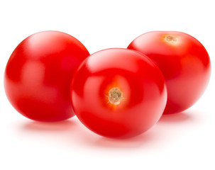 fresh cherry tomato isolated on white background cutout