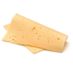 cheese slice isolated on white background cutout
