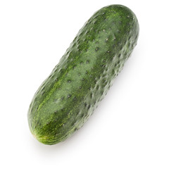 Cucumber vegetable isolated on white background cutout